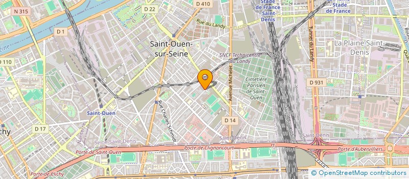 localisation de l'entreprise VIATEAM à SAINT-OUEN-SUR-SEINE