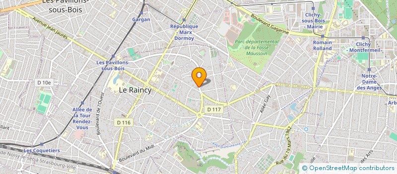 localisation de l'entreprise VIATER BUSINESS RENT à LE RAINCY
