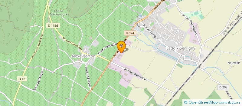 localisation de l'entreprise VIATIM TRANSPORT SARL à LADOIX-SERRIGNY