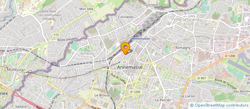 localisation de l'entreprise VIATORES IMMOBILIER à ANNEMASSE