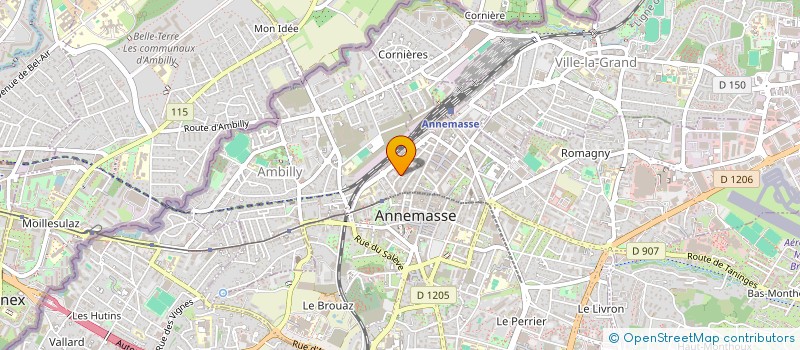 localisation de l'entreprise VIATORES IMMOBILIER SAVOIE à ANNEMASSE