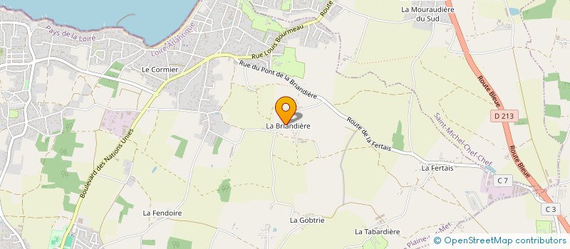 localisation de l'entreprise VIAUD 2 à LA PLAINE-SUR-MER