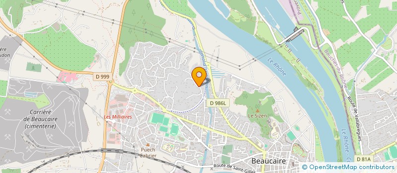 localisation de l'entreprise VIAUD  BEAUCAIRE