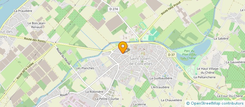 localisation de l'entreprise VIAUD à SAINT-JULIEN-DE-CONCELLES