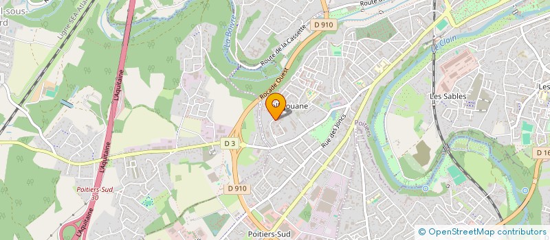 localisation de l'entreprise VIAUD BATIMENT à POITIERS