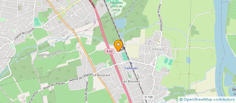 localisation de l'entreprise VIAUD EXPERTISE QSE  CADAUJAC