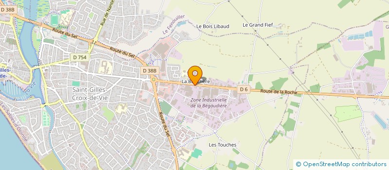 localisation de l'entreprise VIAUDESIGN à SAINT-GILLES-CROIX-DE-VIE