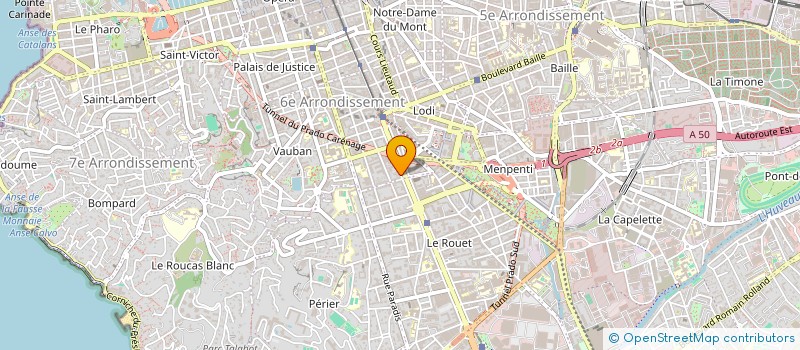 localisation de l'entreprise VIAWEB à MARSEILLE