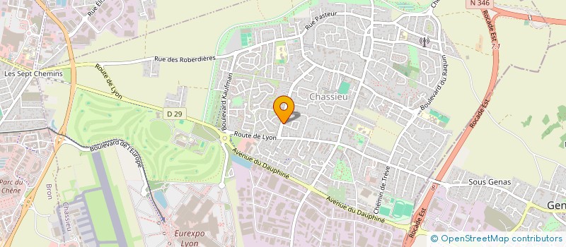 localisation de l'entreprise VIB  CHASSIEU