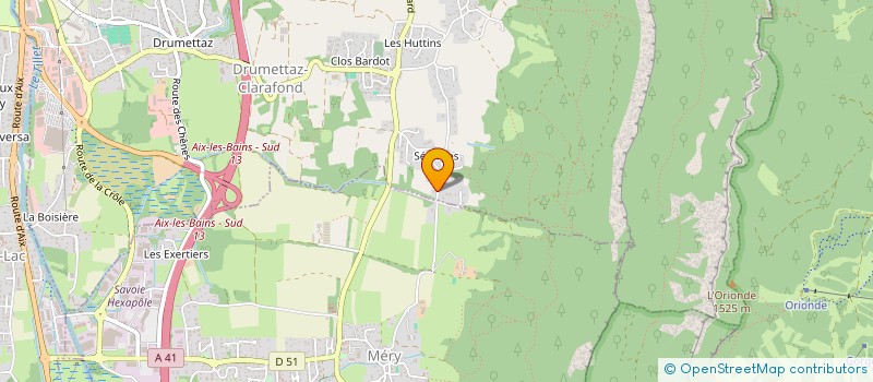 localisation de l'entreprise VIB'RS  DRUMETTAZ-CLARAFOND