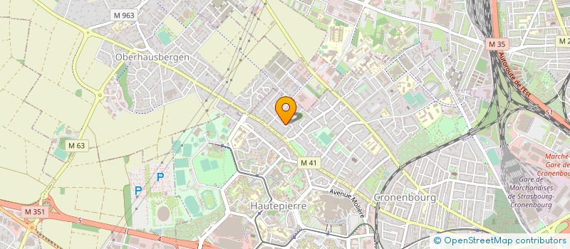 localisation de l'entreprise VIBACO à STRASBOURG