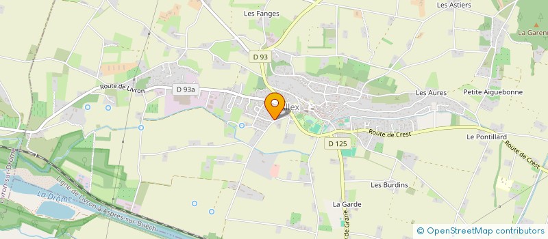 localisation de l'entreprise VIBART BOIS DE CHAUFFAGE  ALLEX