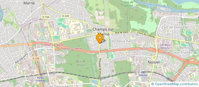 localisation de l'entreprise VIBE COAST TUNING à CHAMPS-SUR-MARNE