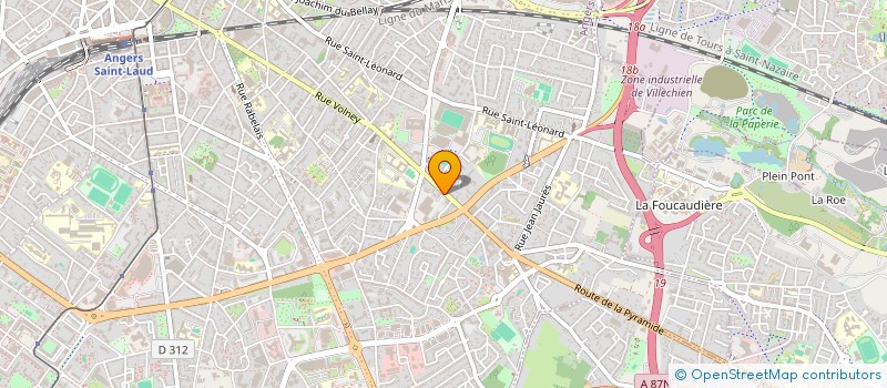 localisation de l'entreprise VIBEAU TRAVAUX à ANGERS