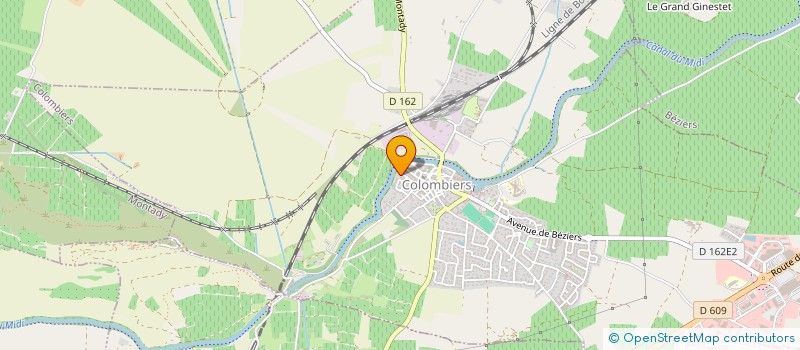 localisation de l'entreprise VIBENI  COLOMBIERS