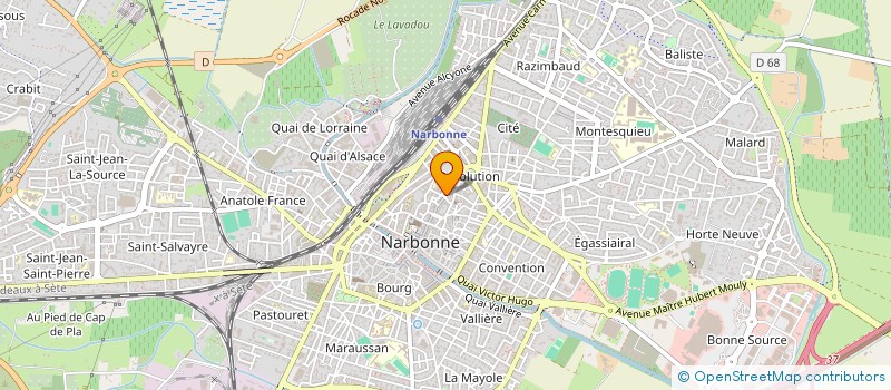 localisation de l'entreprise VIBERD à NARBONNE