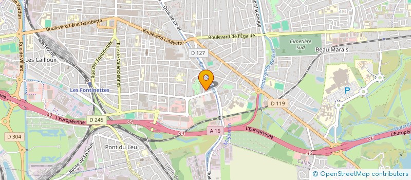 localisation de l'entreprise VIBERS à CALAIS