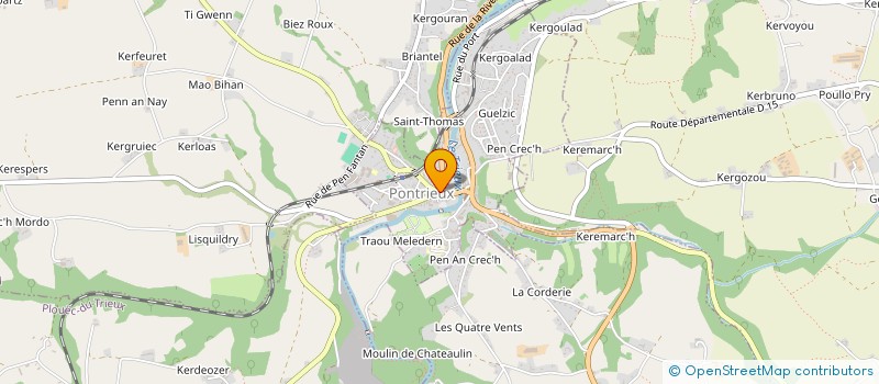 localisation de l'entreprise VIBERT OPTIQUE à PONTRIEUX