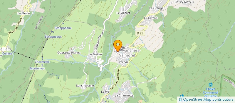 localisation de l'entreprise VIBERT SPORTS à LES AVANCHERS-VALMOREL