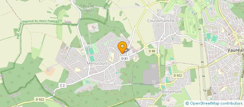 localisation de l'entreprise VIBES AND WAVES  MENUCOURT