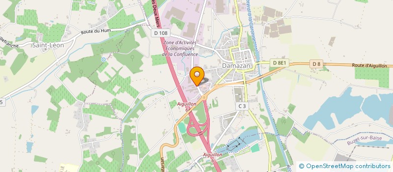 localisation de l'entreprise VIBO2S  DAMAZAN