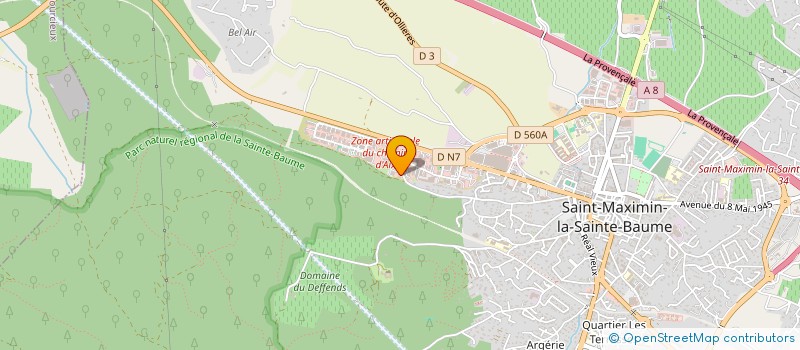 localisation de l'entreprise VIBOPTEAM à SAINT-MAXIMIN-LA-SAINTE-BAUME
