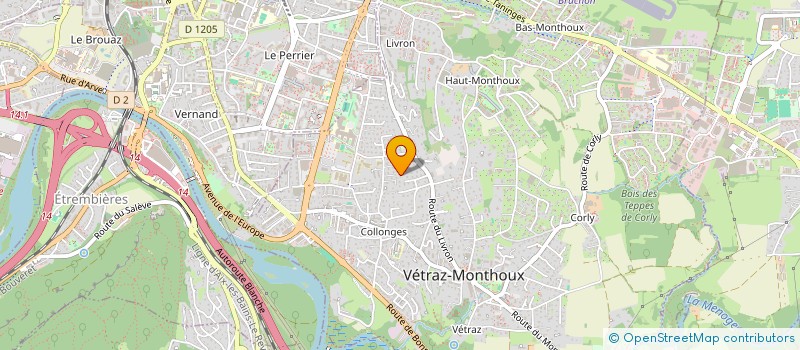 localisation de l'entreprise VIBORNE  VETRAZ-MONTHOUX