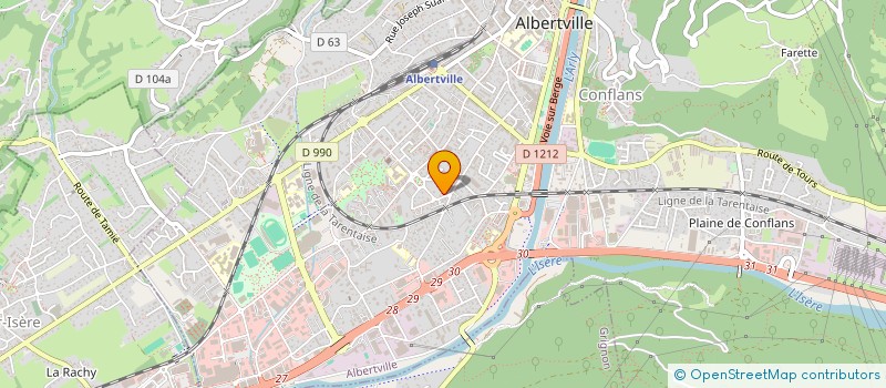 localisation de l'entreprise VIBOUD-FERA  ALBERTVILLE