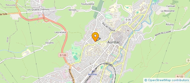 localisation de l'entreprise VIBR'ACCORDEON à AURILLAC