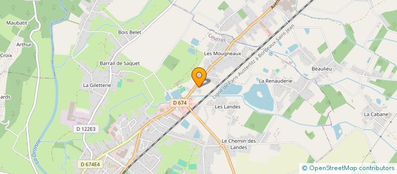 localisation de l'entreprise VIBRA-DANSE  COUTRAS