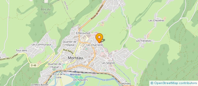 localisation de l'entreprise VIBRA-TECH à MORTEAU