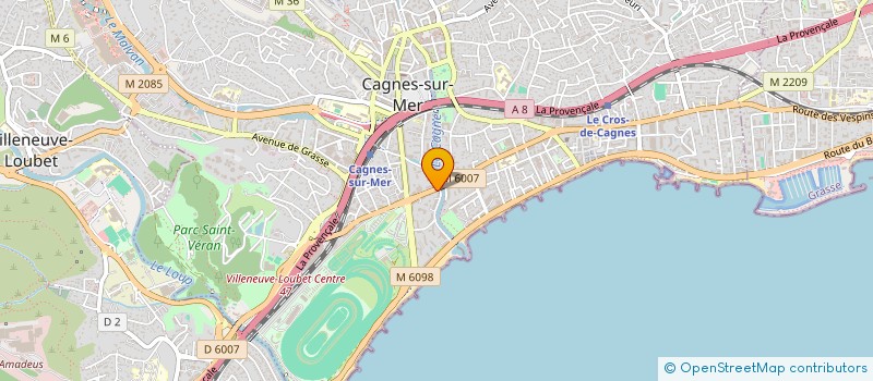 localisation de l'entreprise VIBRANCE à CAGNES-SUR-MER