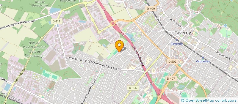 localisation de l'entreprise VIBRANCE  TAVERNY