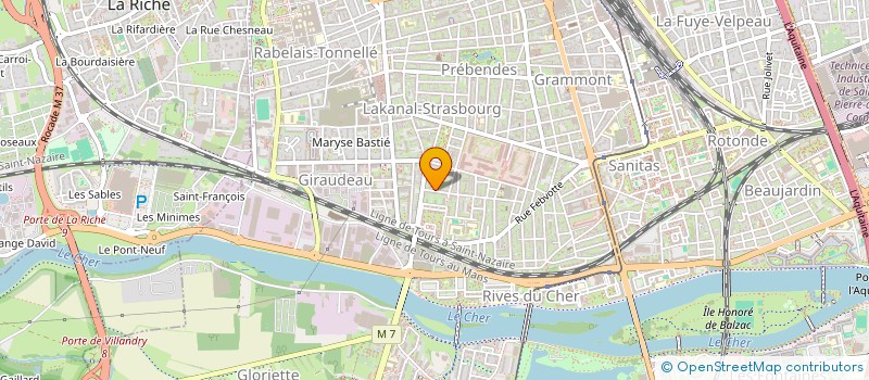 localisation de l'entreprise VIBRASCOPE  TOURS