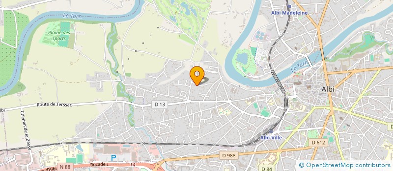 localisation de l'entreprise VIBRASSON 81 à ALBI