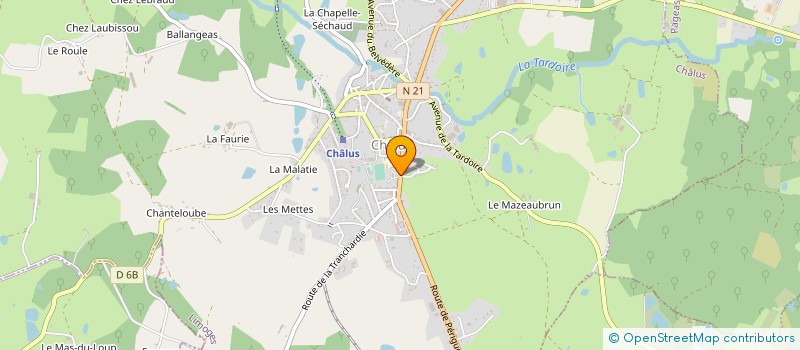 localisation de l'entreprise VIBRATION MECANIQUE à CHALUS