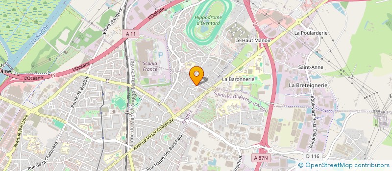 localisation de l'entreprise VIBRATIONS  ANGERS