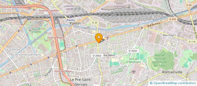 localisation de l'entreprise @VIBRATO  PANTIN