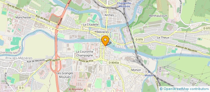 localisation de l'entreprise VIBRES à CHARLEVILLE-MEZIERES