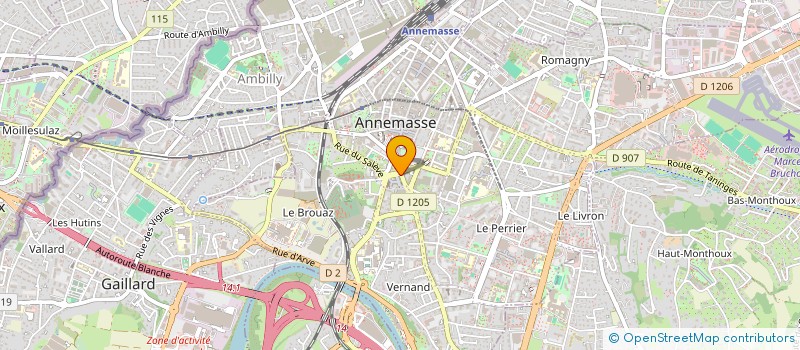 localisation de l'entreprise VIBURNUM à ANNEMASSE