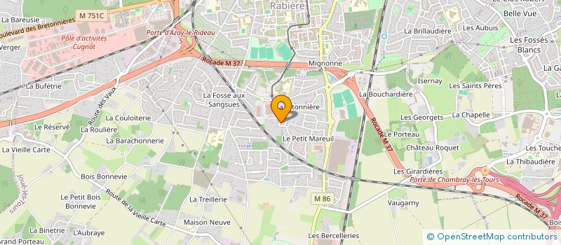 localisation de l'entreprise VIBZCONCEPT  JOUE-LES-TOURS