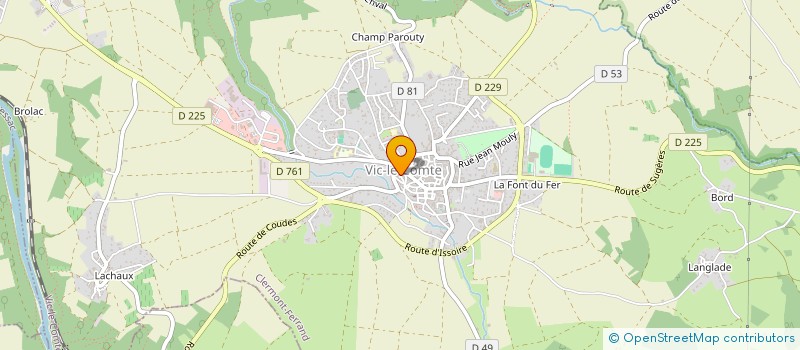 localisation de l'entreprise VIC ASS SUBVENIR ECOUTE PERS. ALCOOL à VIC-LE-COMTE