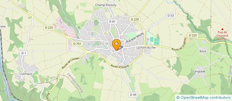 localisation de l'entreprise VIC CITY BARBER 63  VIC-LE-COMTE