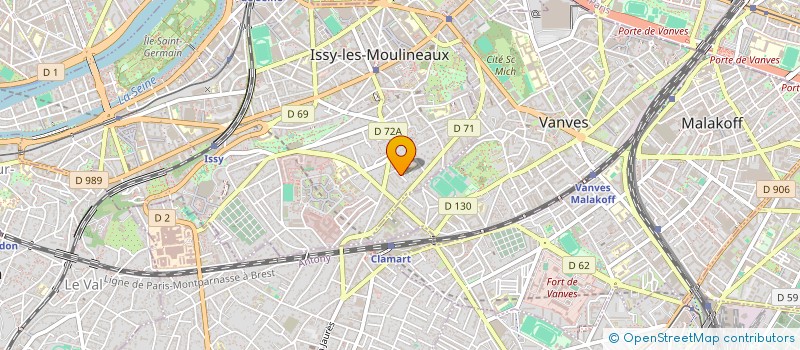 localisation de l'entreprise VIC ET SAM  ISSY-LES-MOULINEAUX