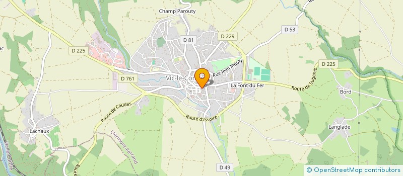 localisation de l'entreprise VIC VAPE B'ART à VIC-LE-COMTE