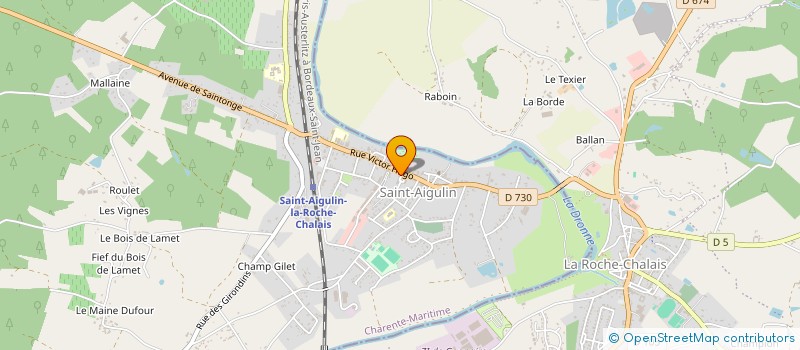 localisation de l'entreprise VICAIRE  SAINT-AIGULIN