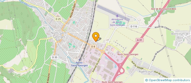 localisation de l'entreprise VICAL à NUITS-SAINT-GEORGES