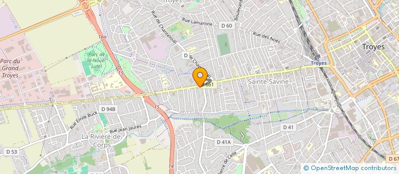 localisation de l'entreprise VICALDO  SAINTE SAVINE