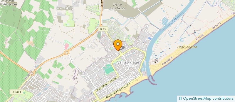 localisation de l'entreprise VICALERI  VALRAS-PLAGE