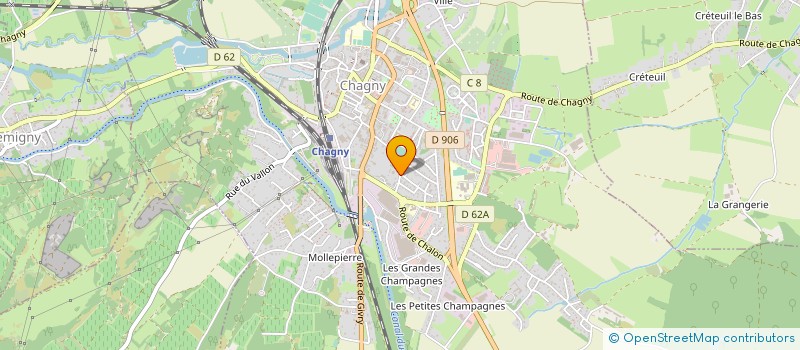 localisation de l'entreprise VICAM  CHAGNY